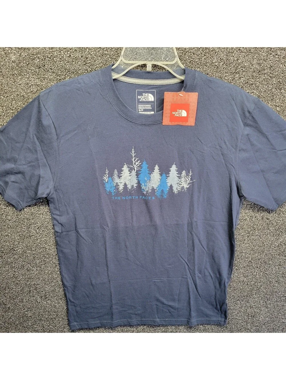 The North Face Men's SS Tree Graphic T-Shirt Urban Navy Sz Small